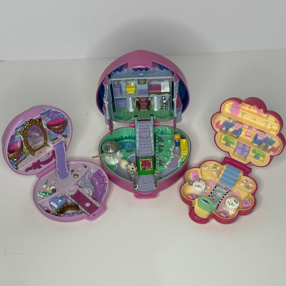Vintage Polly Pocket Lot of 3 1990s Toys